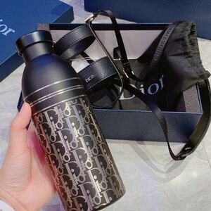 Dior BLACK Water Bottle Tumbler Holder Limited VIP Gift Novelty GWP BRAND NEW